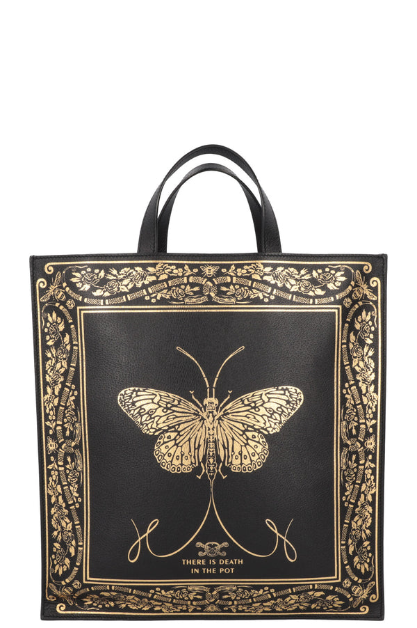 GUCCI Tote Butterfly Convertible Black