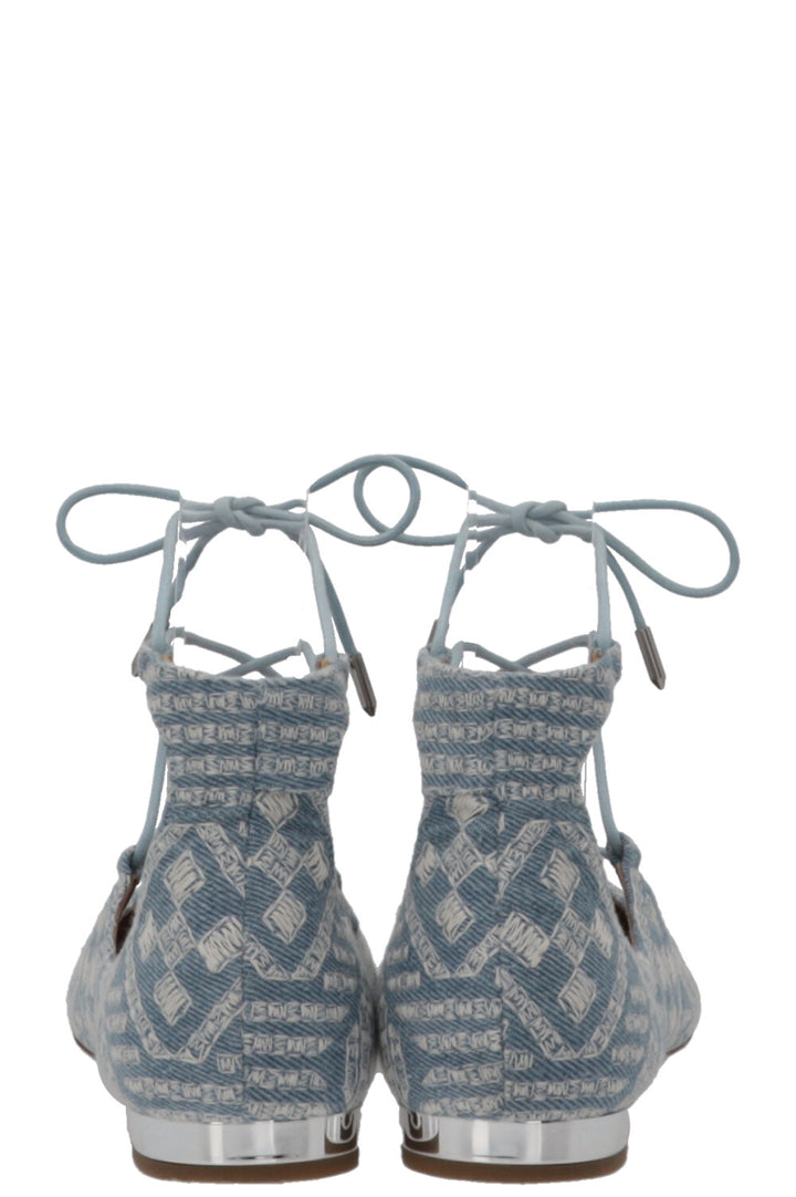 AQUAZZURA Christy Ballerines Bleu denim