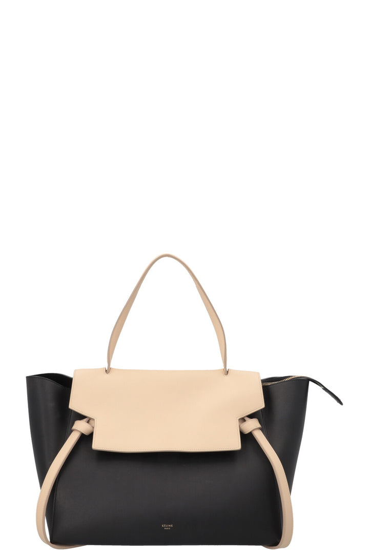 Sac ceinture CELINE Mini crème noir