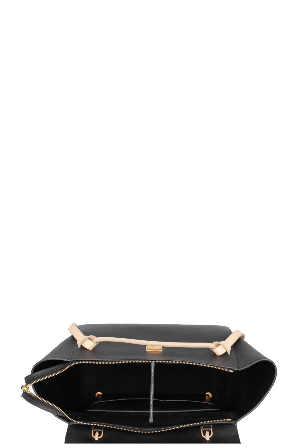 Sac ceinture CELINE Mini crème noir