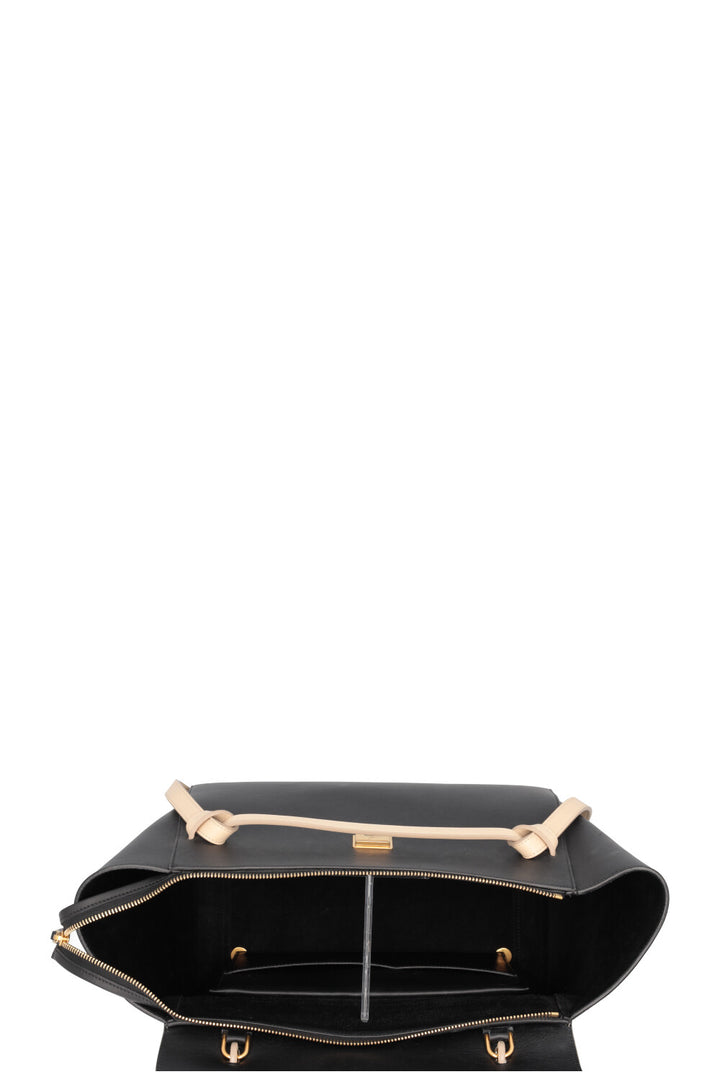 Sac ceinture CELINE Mini crème noir