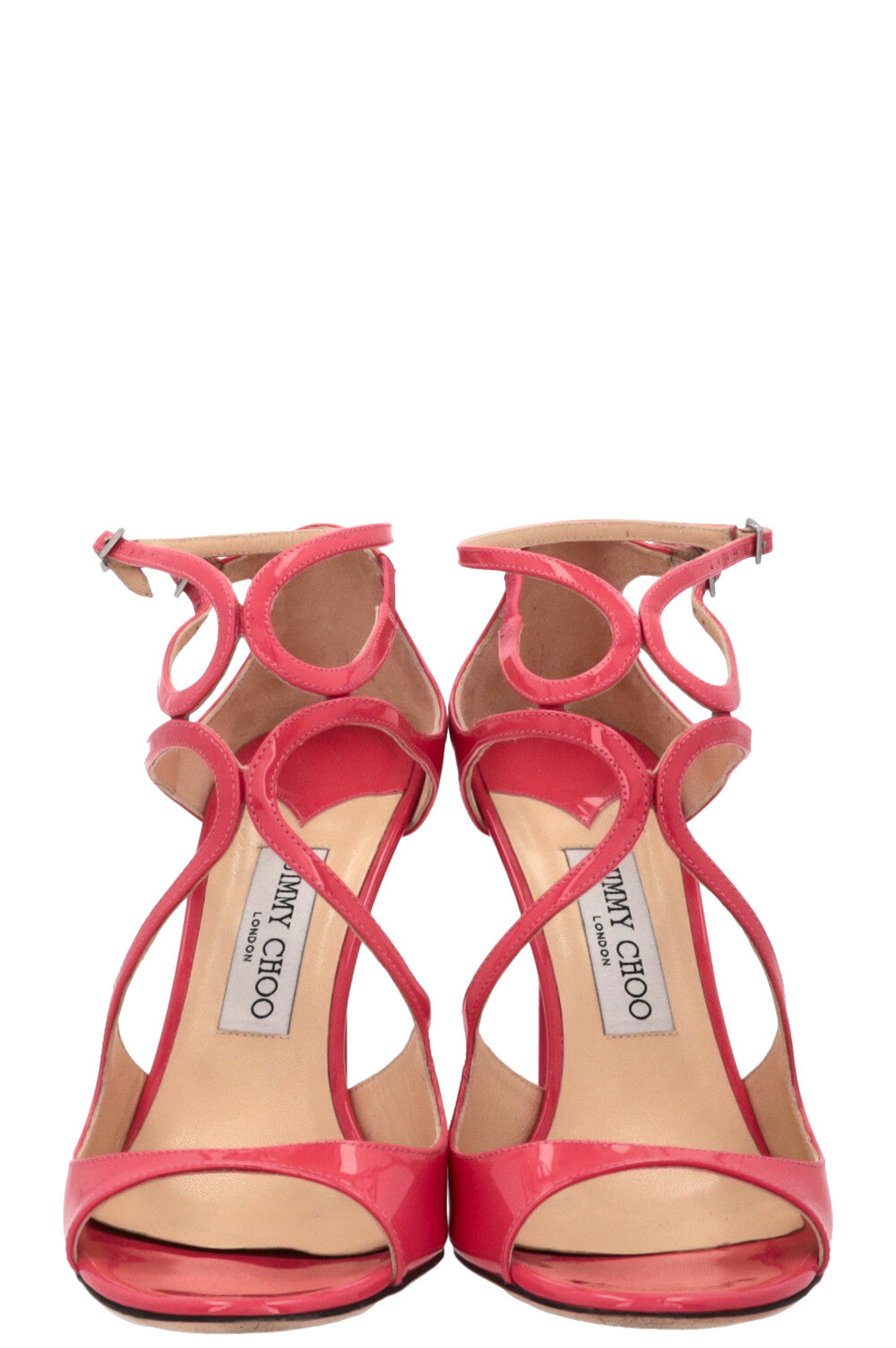 JIMMY CHOO Sandales Azia Cuir Verni Rose