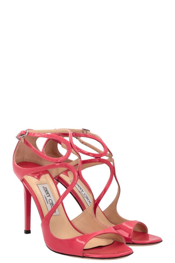 JIMMY CHOO Azia Sandals Patent Pink