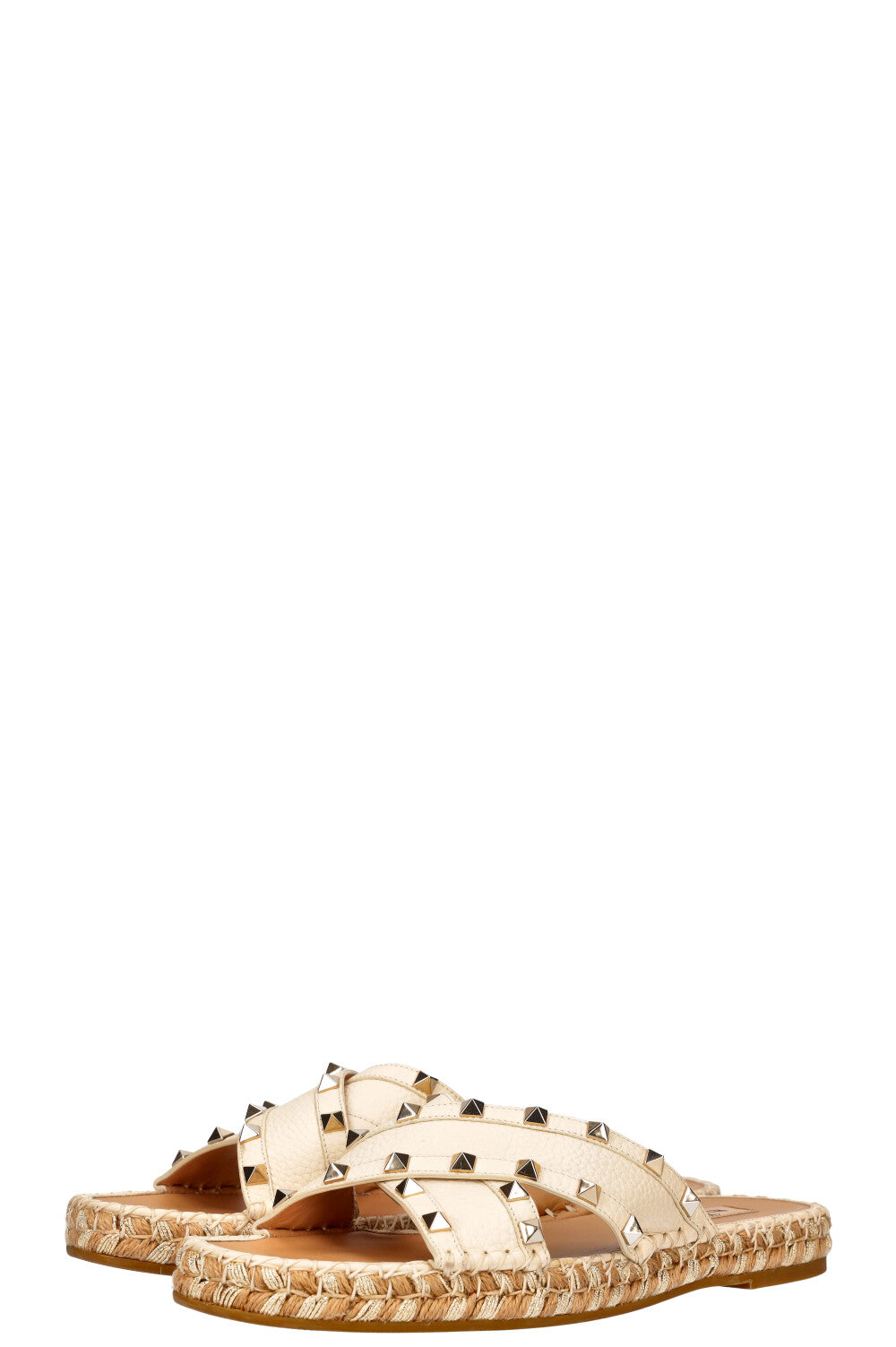 VALENTINO Rockstud Sandals White