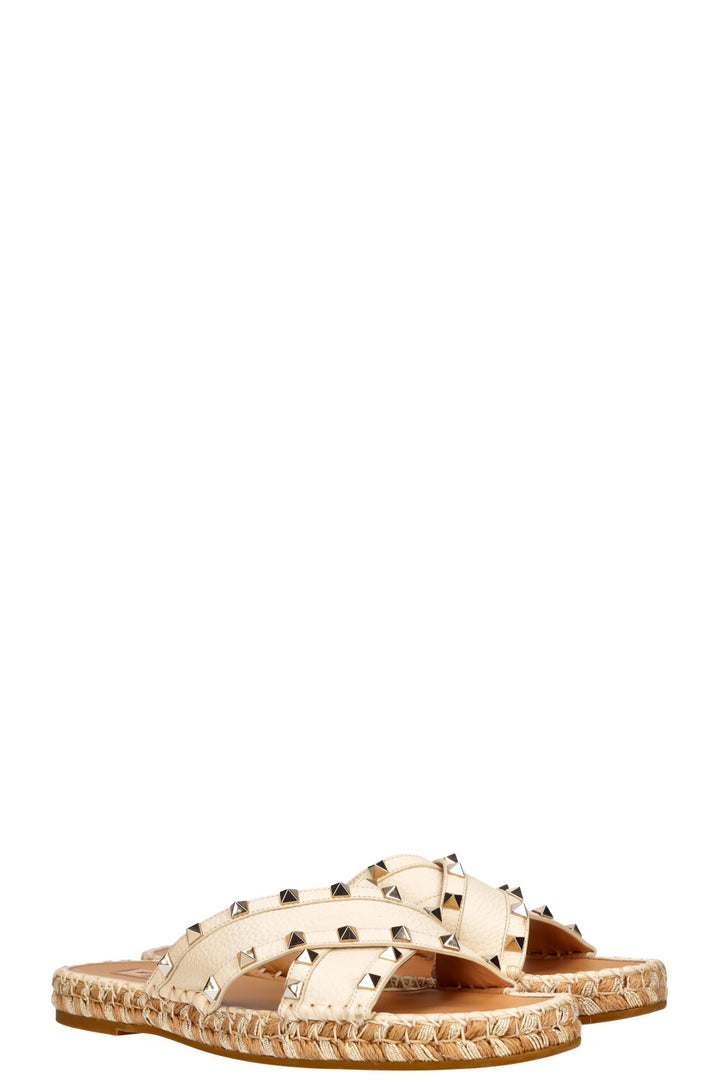 VALENTINO Rockstud Sandals White