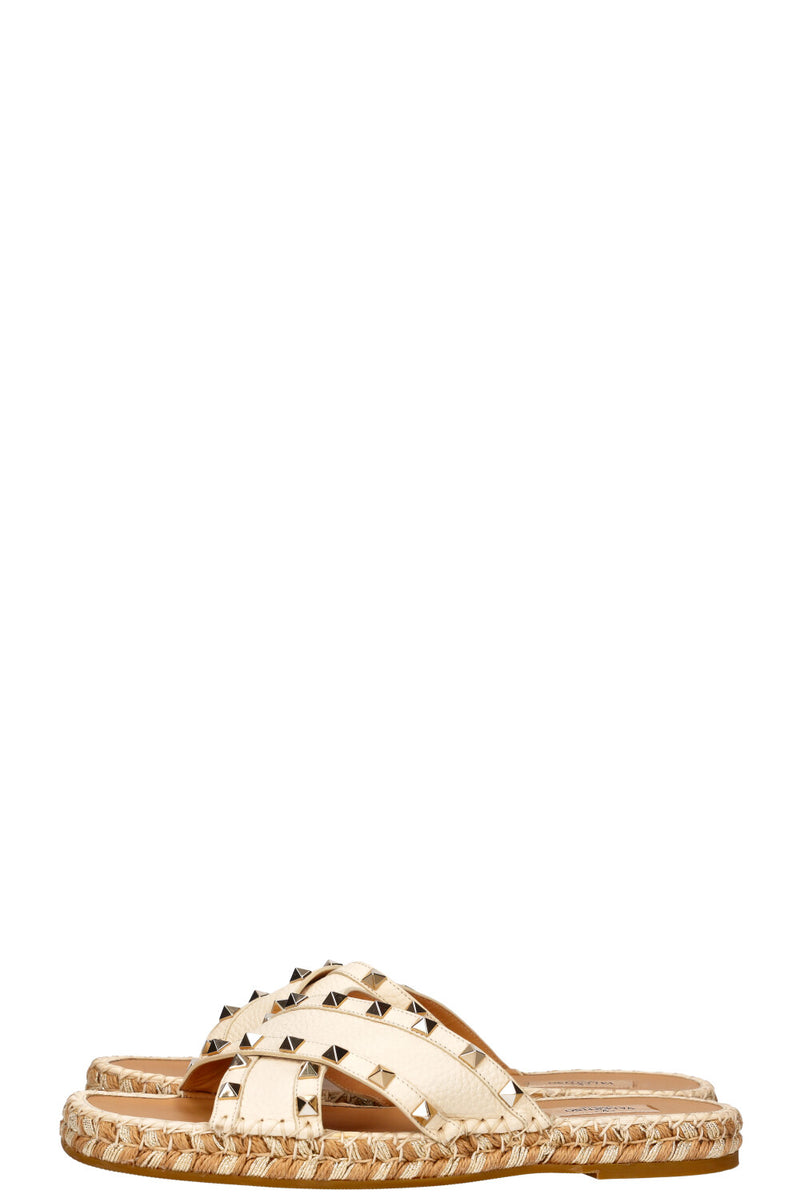 VALENTINO Rockstud Sandals White
