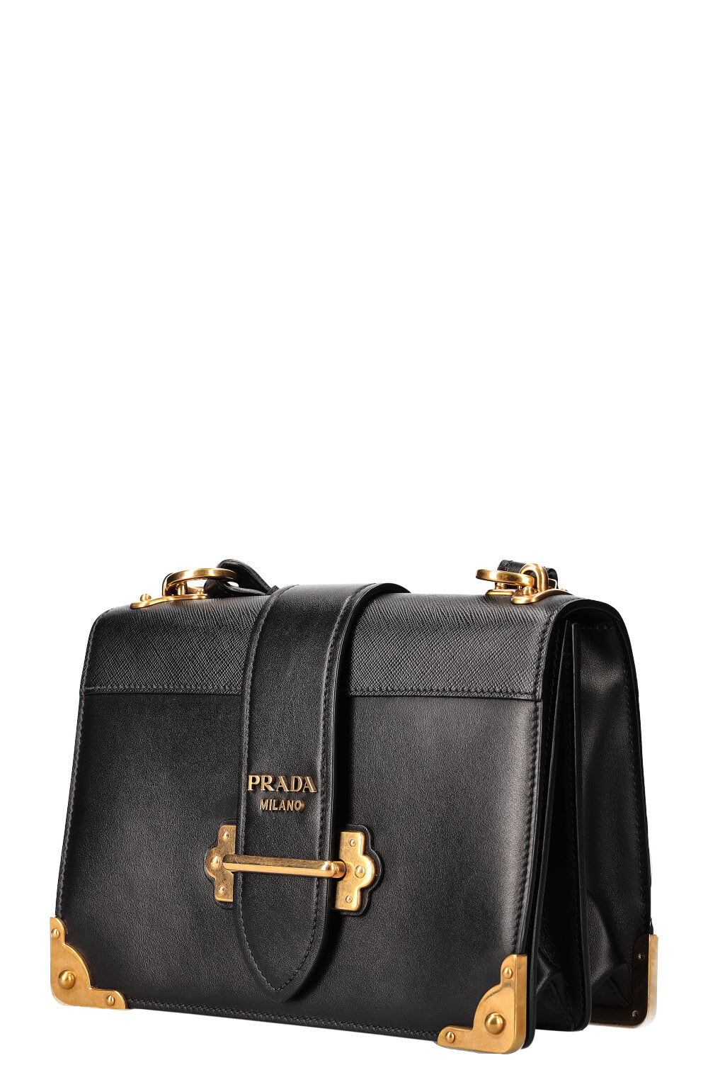 PRADA Cahier Crossbody Bag Black