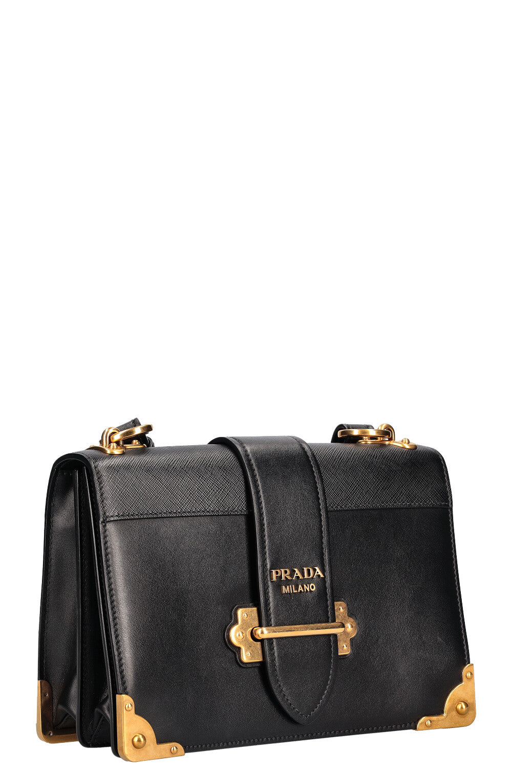 PRADA Cahier Crossbody Bag Black