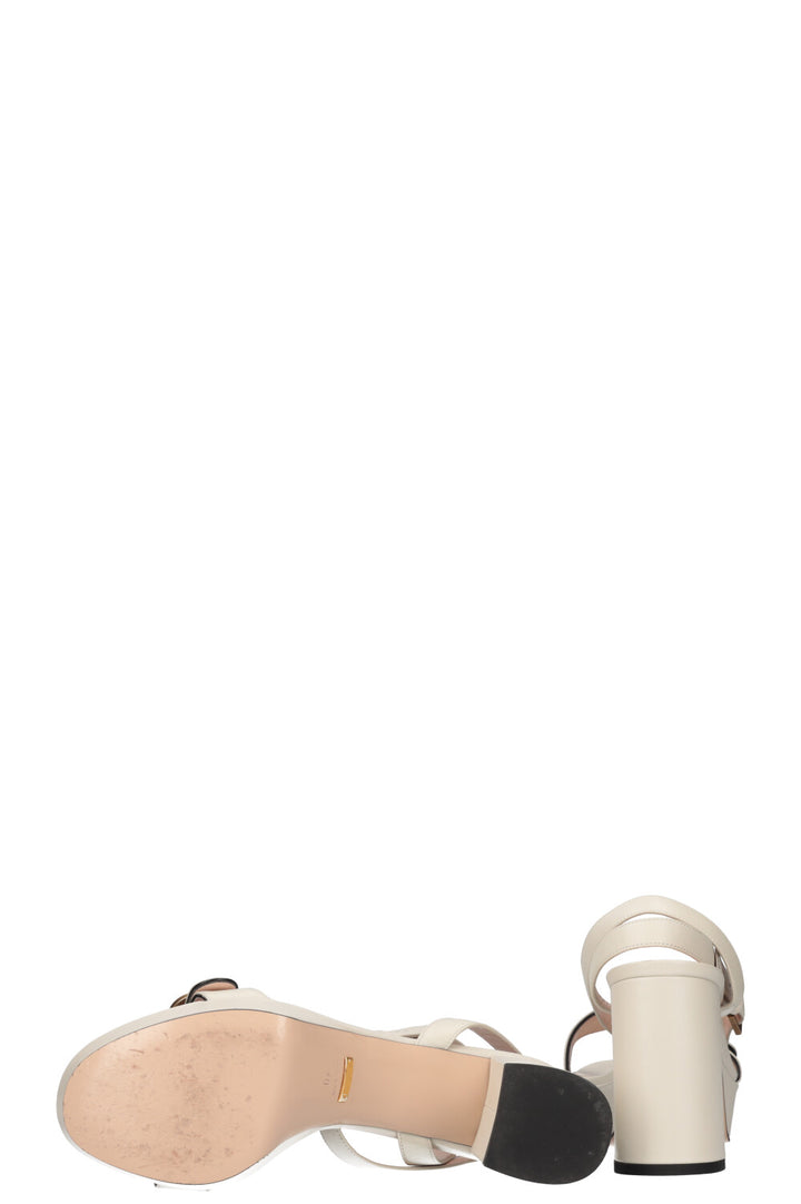 Sandales à plateforme GUCCI Marmont Blanc