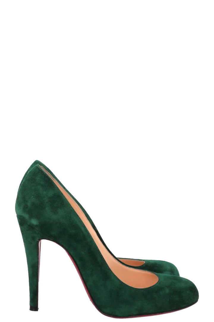 CHRISTIAN LOUBOUTIN Heels Suede Green