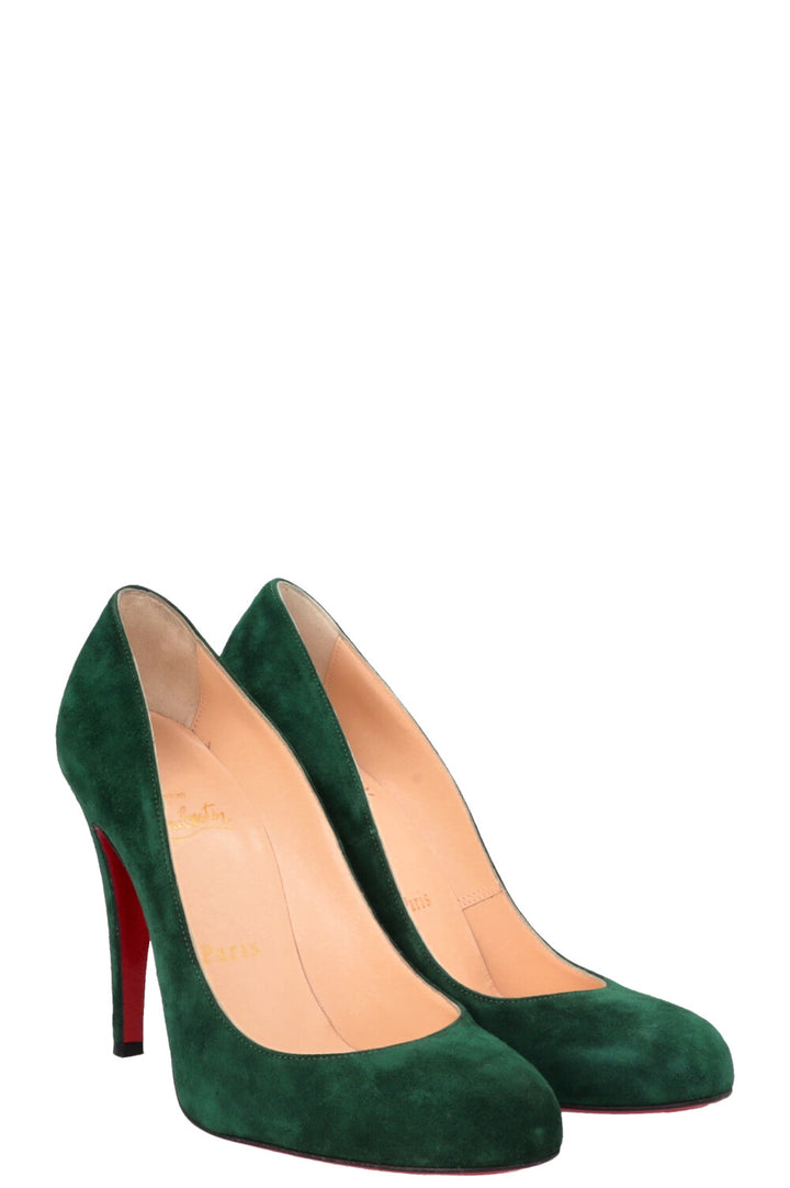 CHRISTIAN LOUBOUTIN Heels Suede Green