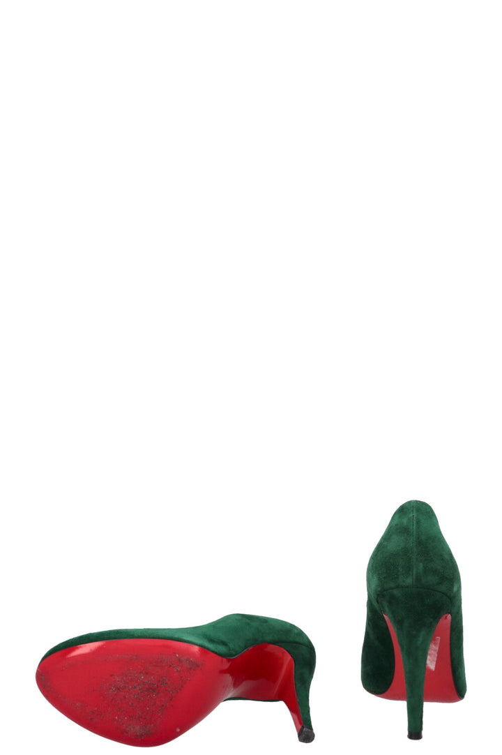 CHRISTIAN LOUBOUTIN Heels Suede Green