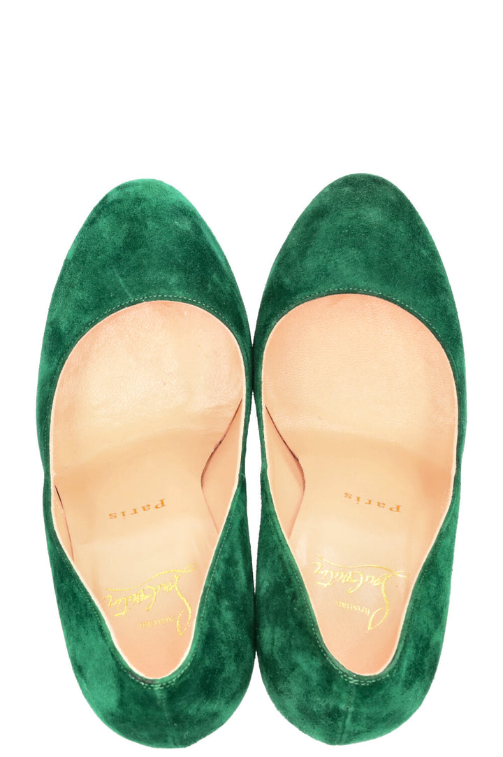 CHRISTIAN LOUBOUTIN Heels Suede Green