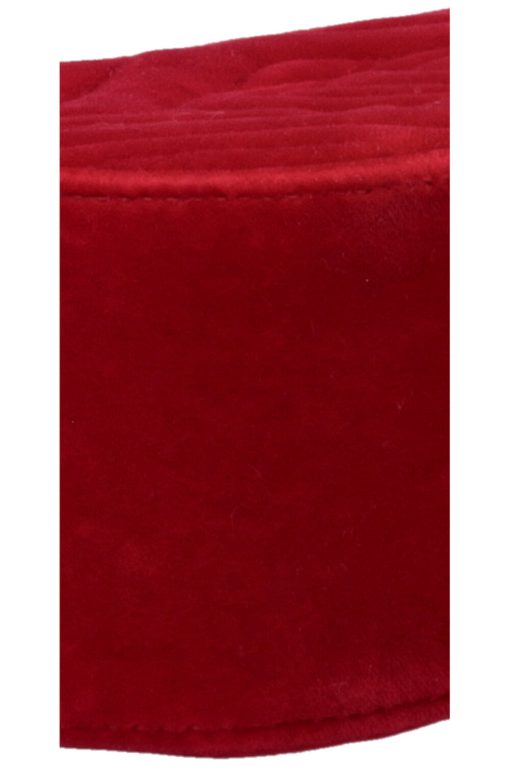 Sac bandoulière matelassé GUCCI Marmont en velours rouge
