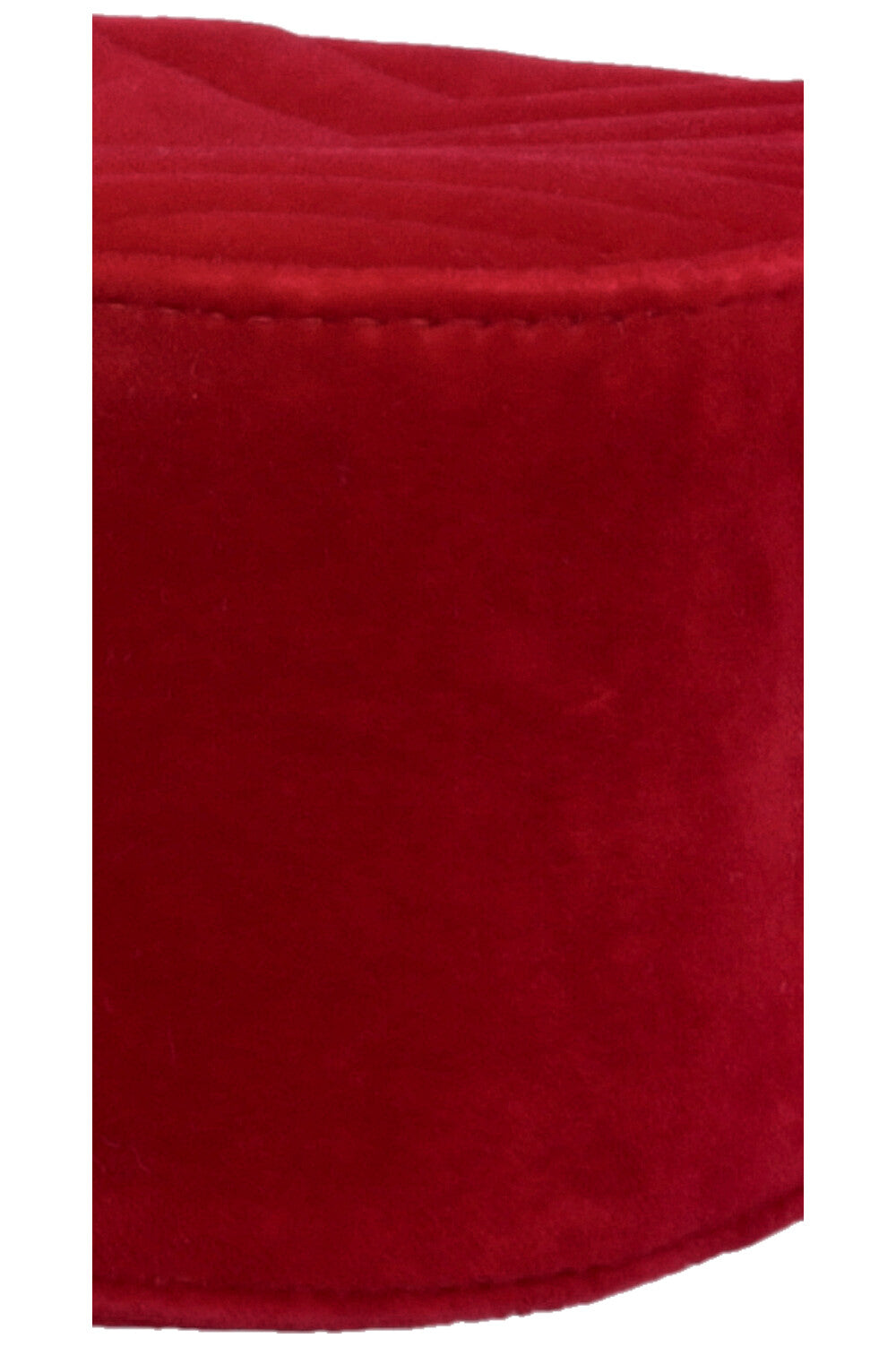 Sac bandoulière matelassé GUCCI Marmont en velours rouge