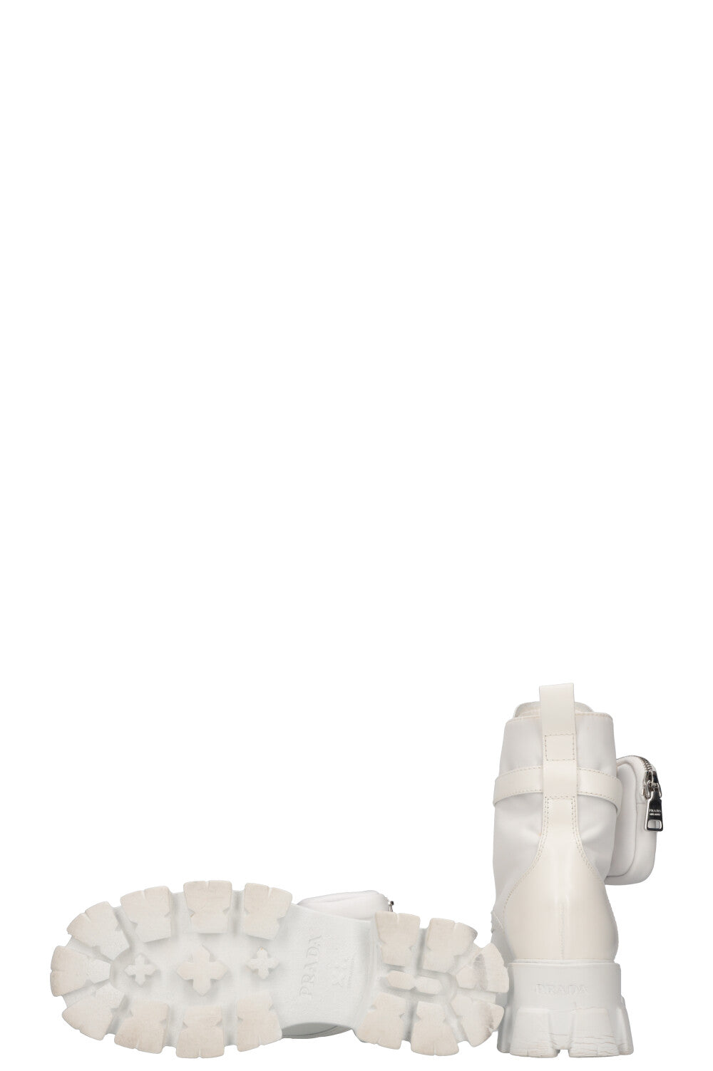 PRADA Monolith Boots White Nylon – REAWAKE