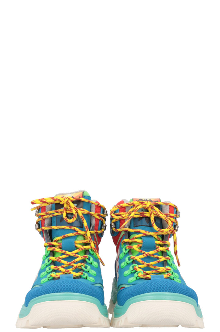 GUCCI x Adidas Lace Up Neon Hiking Boots