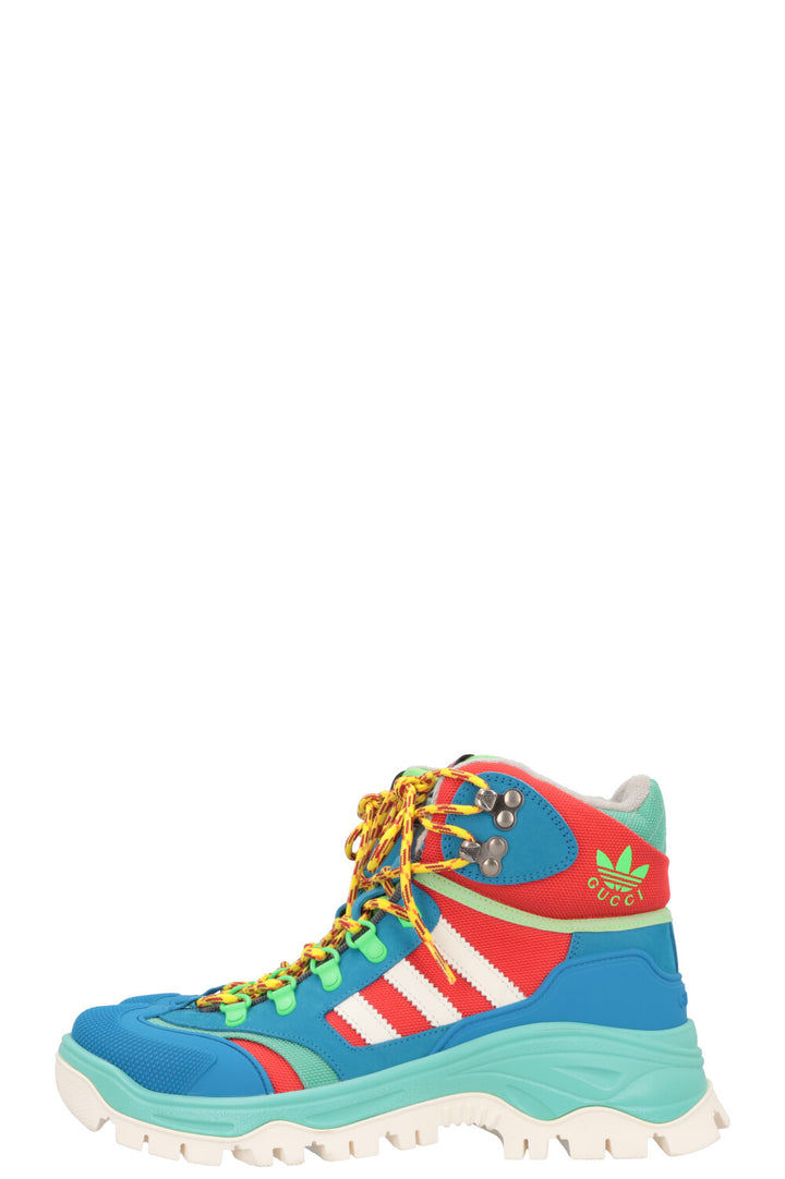 GUCCI x Adidas Lace Up Neon Hiking Boots