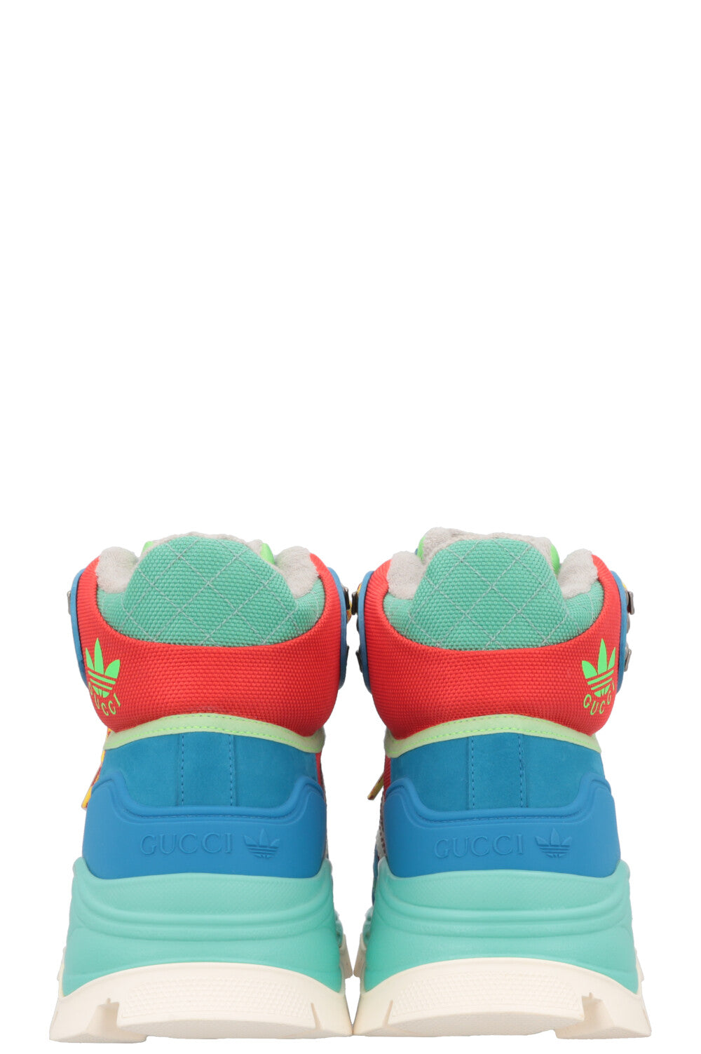 GUCCI x Adidas Lace Up Neon Hiking Boots