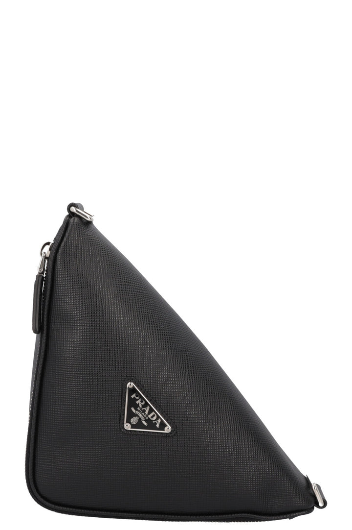 PRADA Triangle Saffiano Bag Black