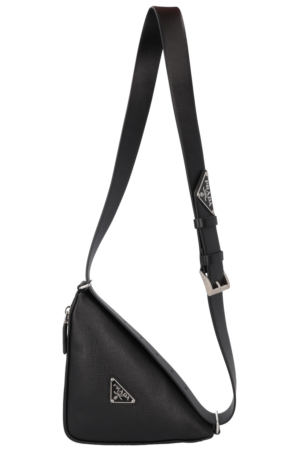 PRADA Triangle Saffiano Bag Black