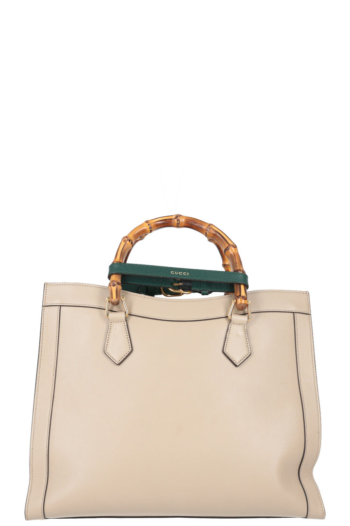 GUCCI Diana Medium Tote Bag Leather Beige