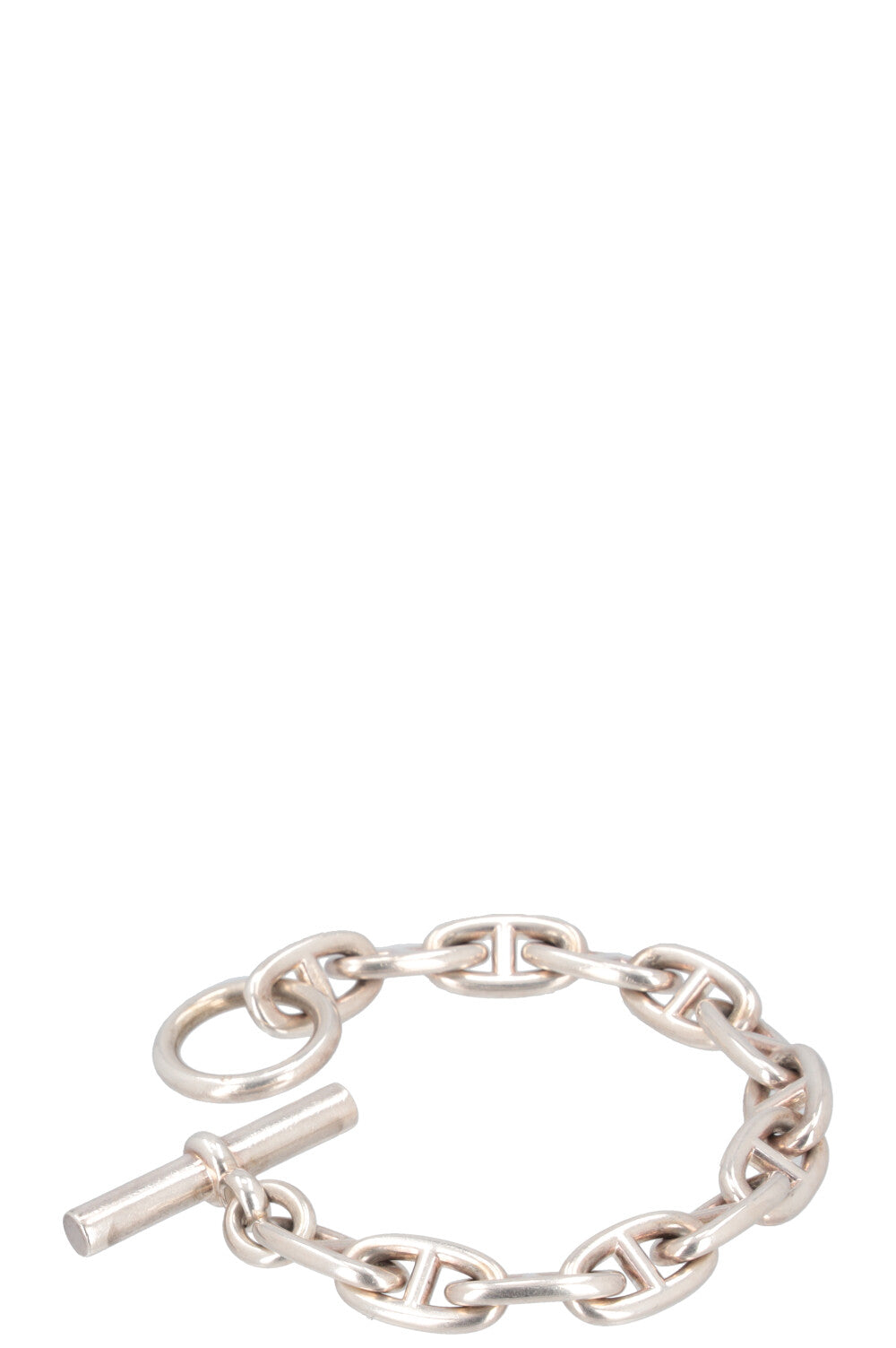 HERMÈS Anchor Chain Bracelet Medium Silver