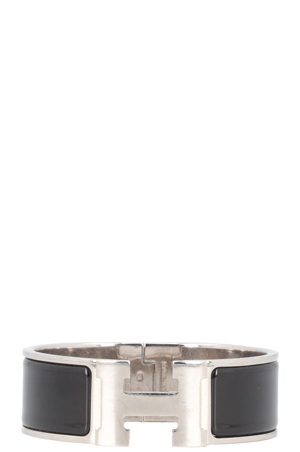HERMÈS Clic Clac H Bracelet Silver Black
