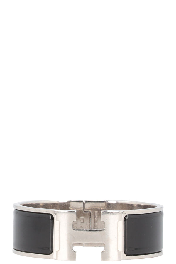HERMÈS Clic Clac H Bracelet Silver Black