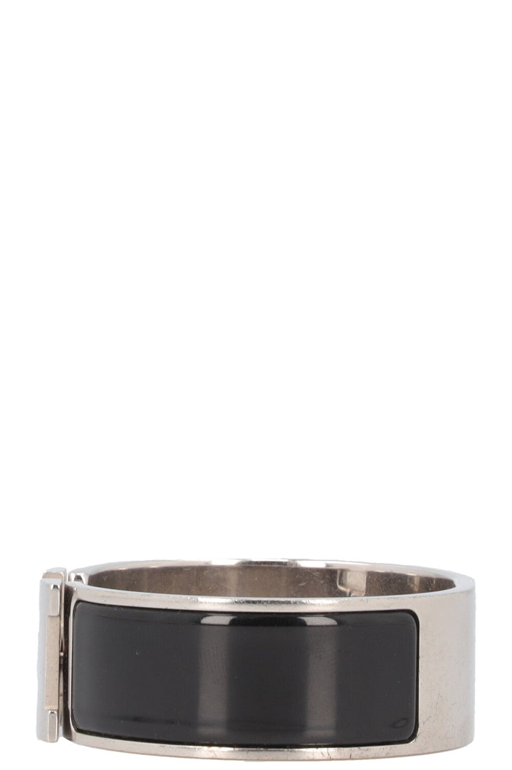 HERMÈS Clic Clac H Bracelet Silver Black