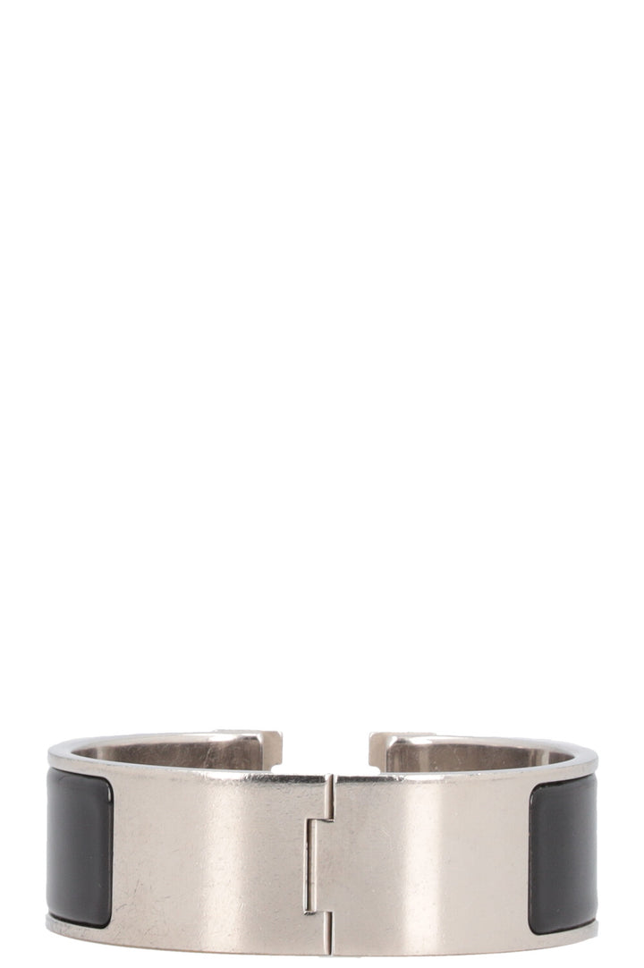 HERMÈS Clic Clac H Bracelet Silver Black