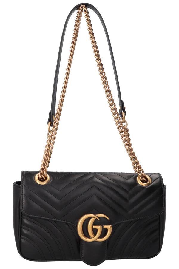 GUCCI Marmont Bag Medium Leather Black