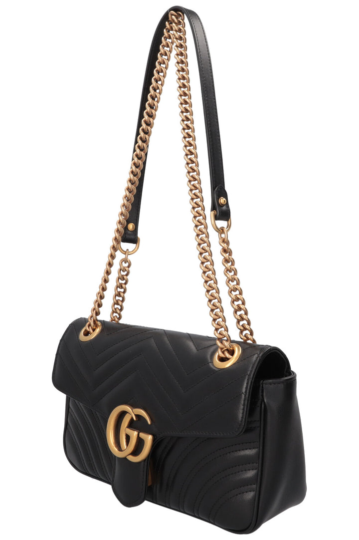 GUCCI Marmont Bag Medium Leather Black