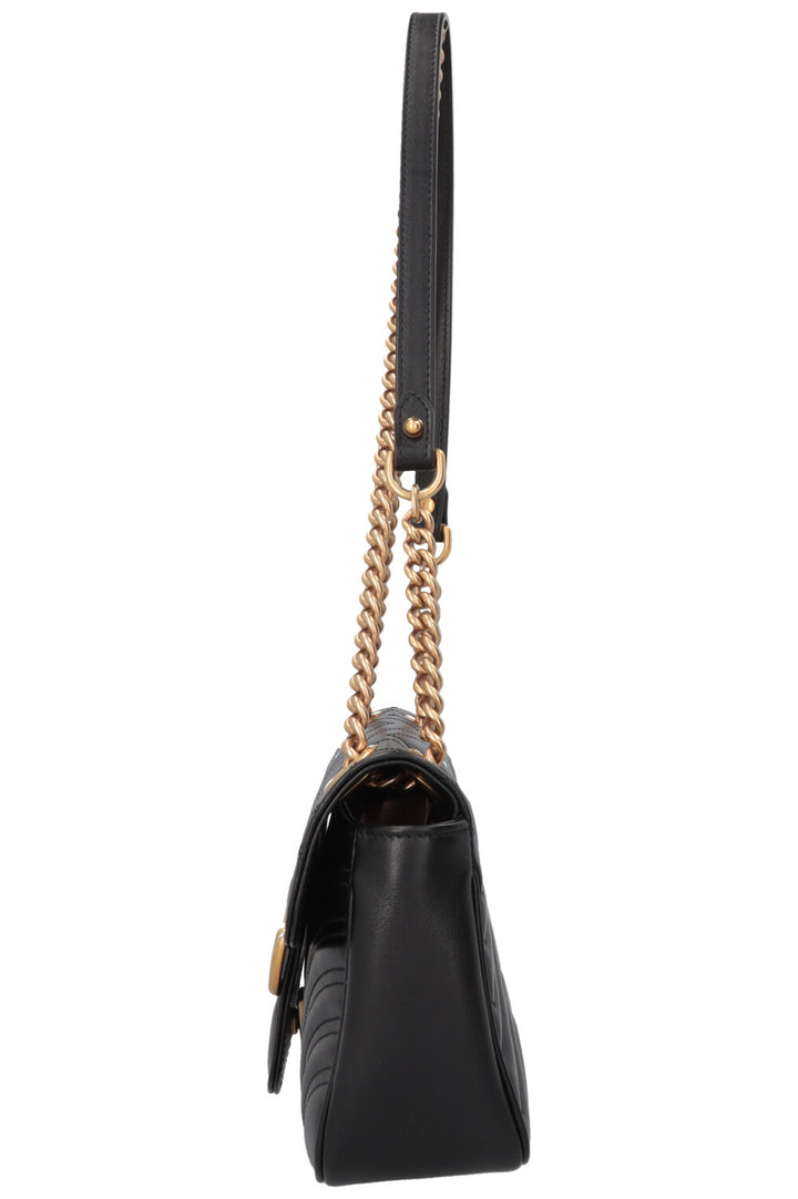 GUCCI Marmont Bag Medium Leather Black