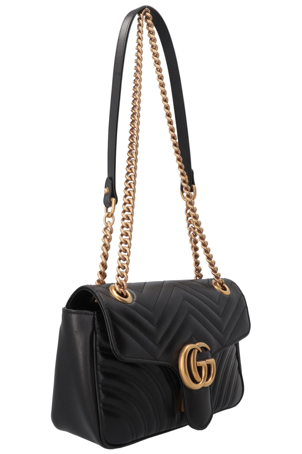 GUCCI Marmont Bag Medium Leather Black