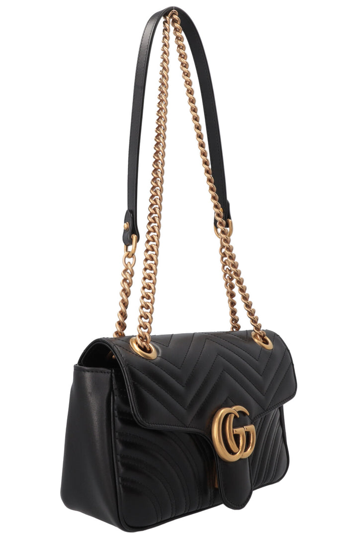 GUCCI Marmont Bag Medium Leather Black