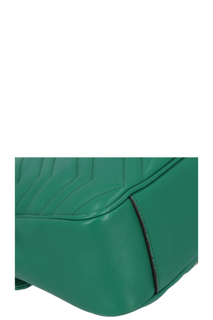 GUCCI Butterfly Marmont Bag Leather Green