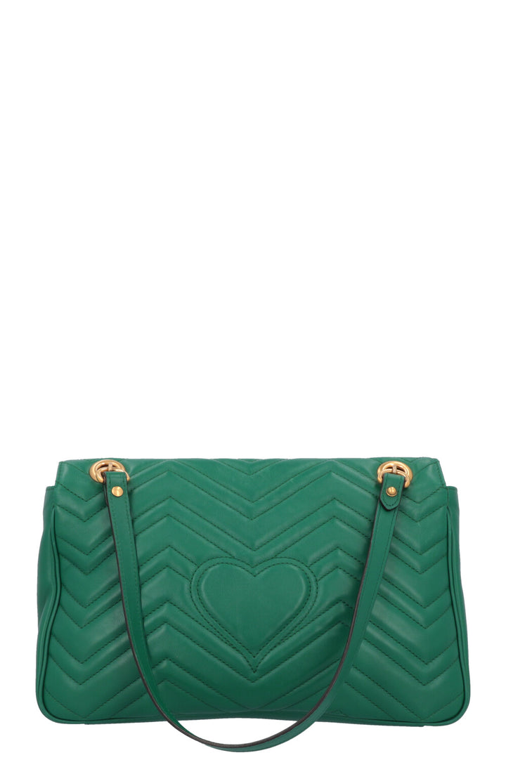 GUCCI Butterfly Marmont Bag Leather Green