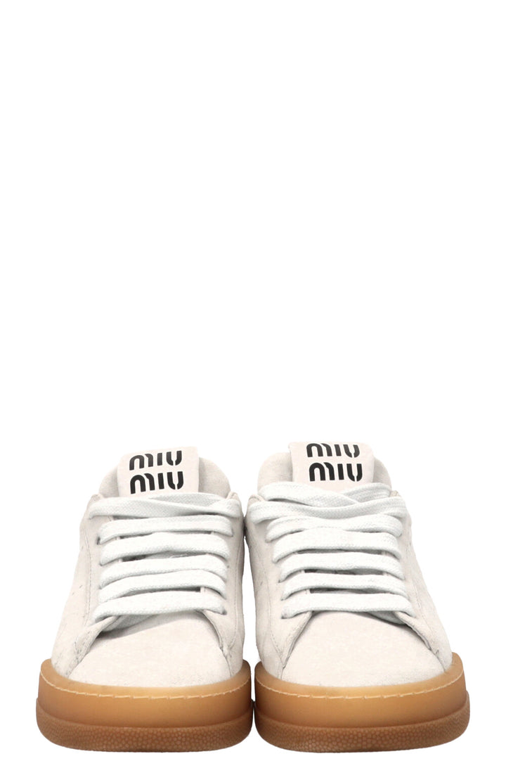 MIU MIU Sneakers Suede Grey