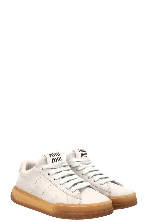 MIU MIU Sneakers Suede Grey