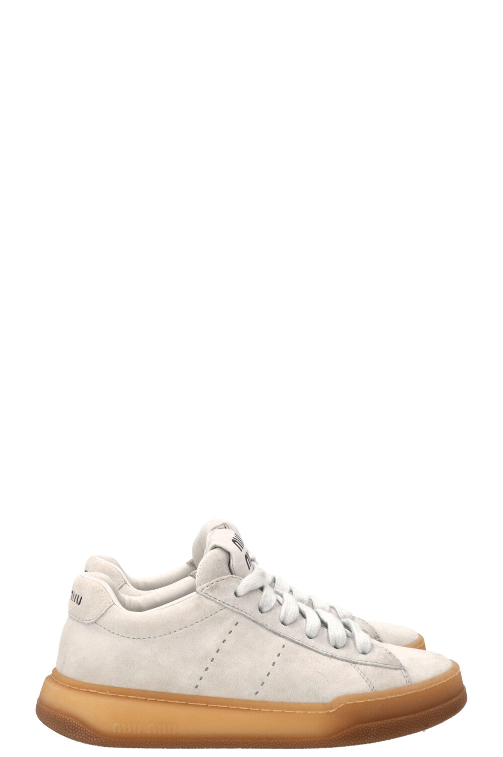 MIU MIU Sneakers Suede Grey