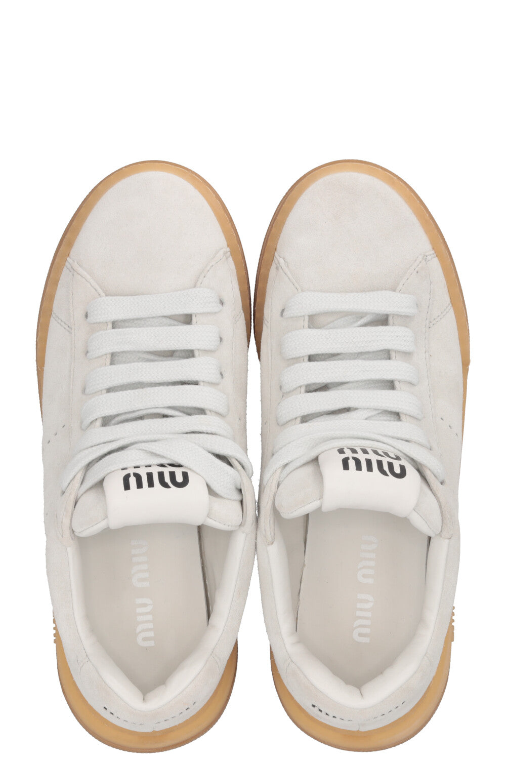 MIU MIU Sneakers Suede Grey