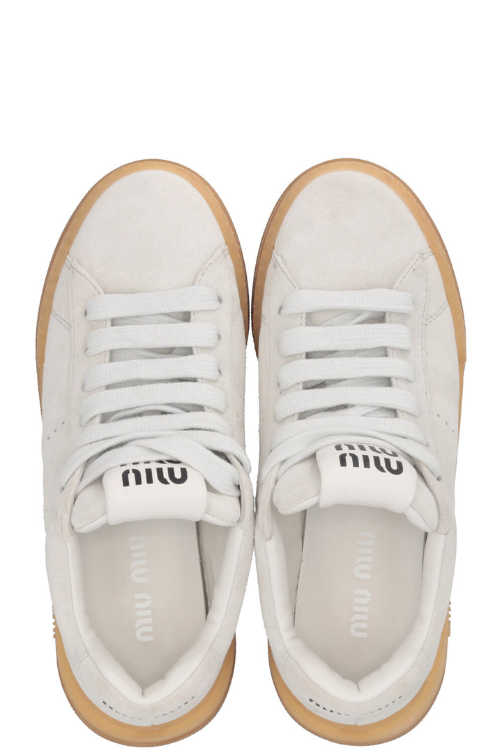 MIU MIU Sneakers Suede Grey
