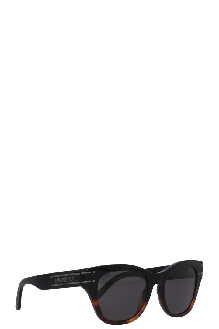 CHRISTIAN DIOR DiorSignature B41 Sunglasses Black Tortoise