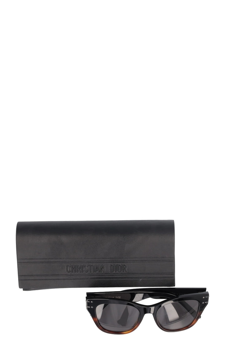 CHRISTIAN DIOR DiorSignature B41 Sunglasses Black Tortoise
