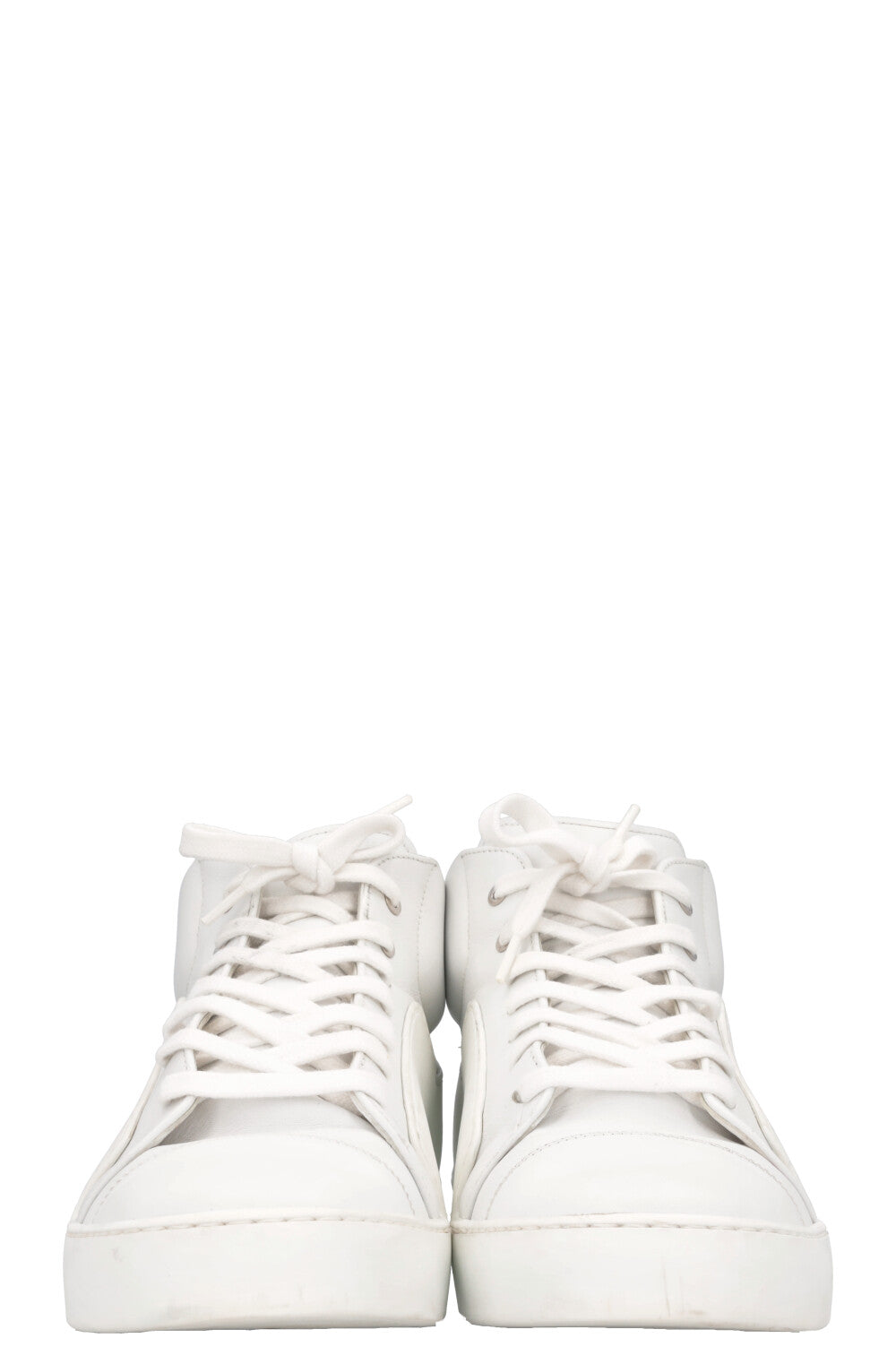 CHANEL CC High Top Sneaker White