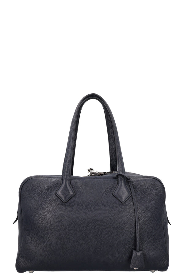 HERMÈS Victoria 35 Bag Clemence Bleu Nuit