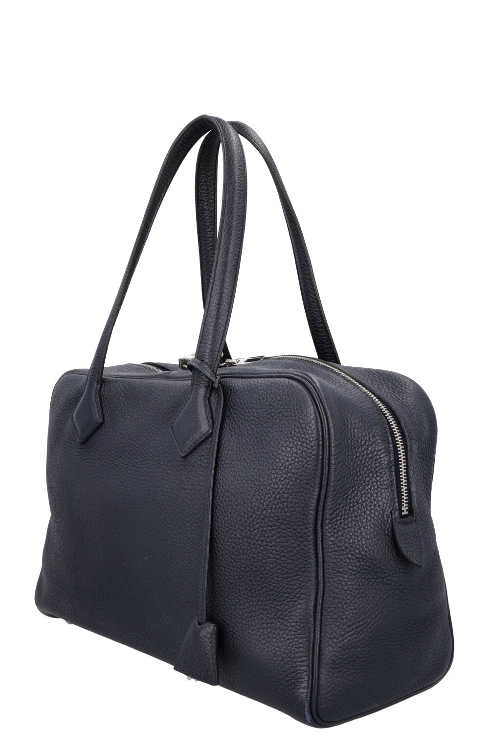 HERMÈS Victoria 35 Bag Clemence Bleu Nuit