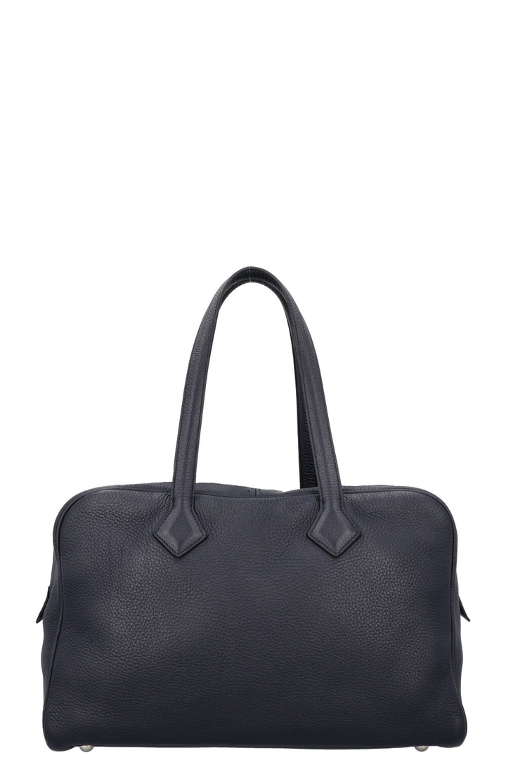 HERMÈS Victoria 35 Bag Clemence Bleu Nuit