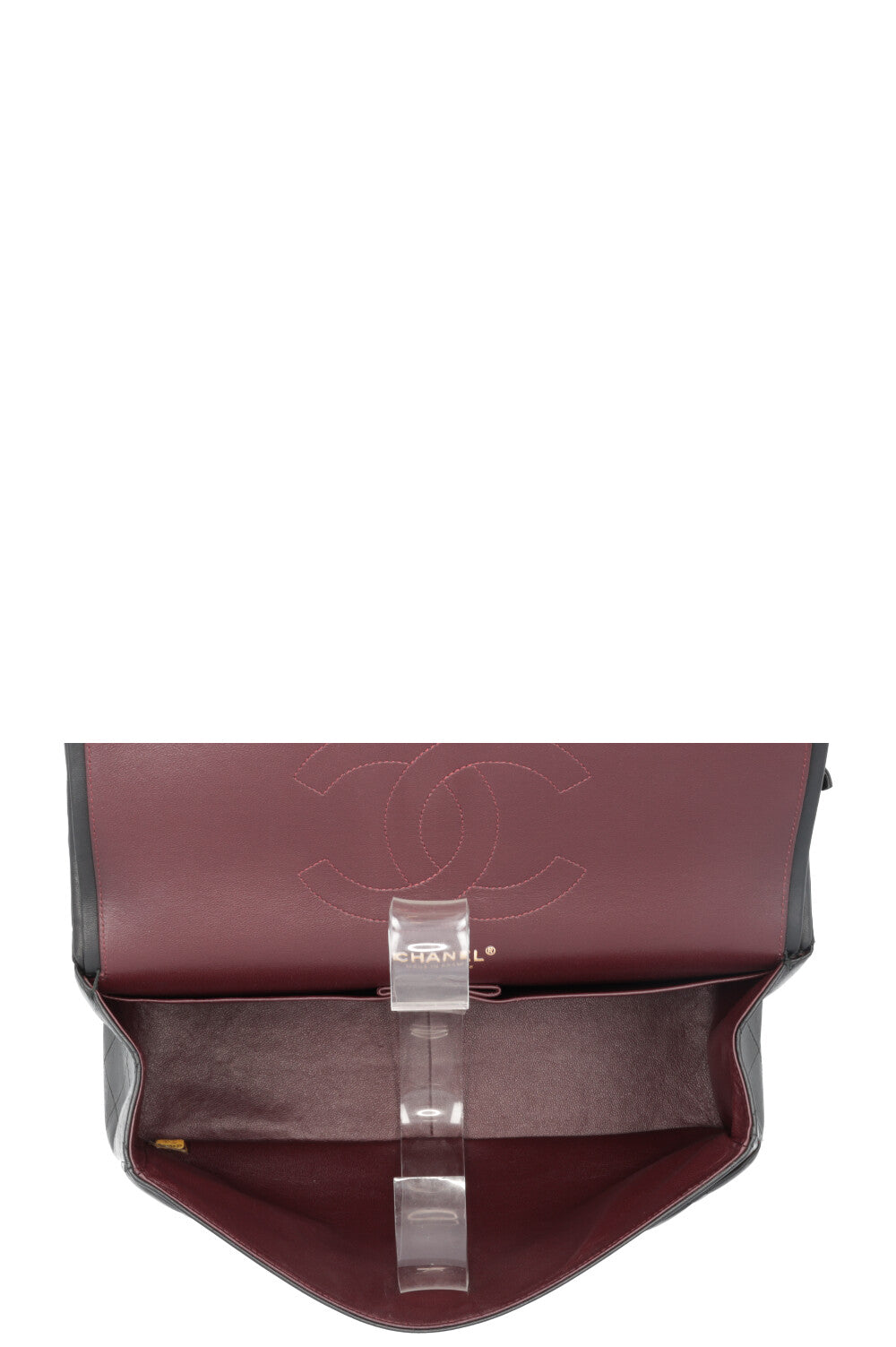 CHANEL Large Classic Flap Bag Lambskin Black
